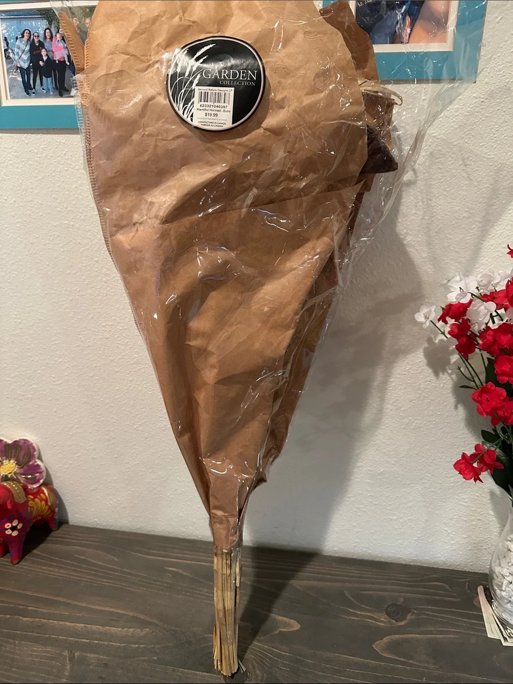 Autumn Harvest Dried Floral Bouquet - Brown & Orange